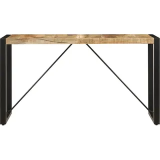 vidaXL Esstisch 140x70x75 cm Massivholz Mango - Braun