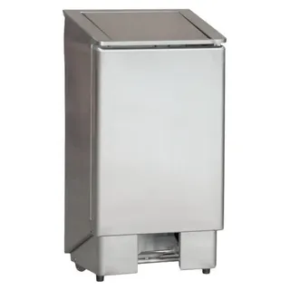 Combisteel Mülleimer mit Fußpedal aus Edelstahl 60 Liter - Silber