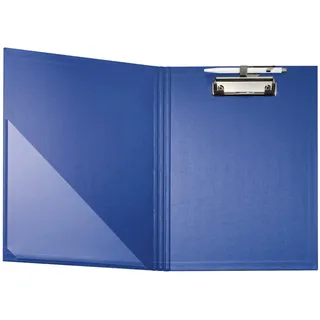 Falken Klemmbrett-Mappe. 11288396 DIN A4 blau Karton, 1 St.