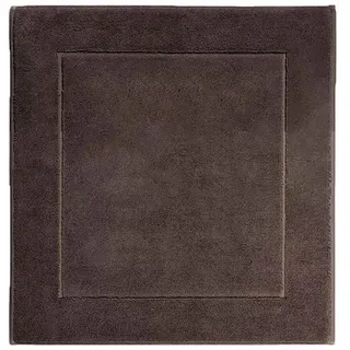 Aquanova Badteppich , Dunkelbraun , Textil , Uni , quadratisch , 60x60 cm , Oeko-Tex® Standard 100 , für Fußbodenheizung geeignet, rutschhemmend , Heimtextilien, Badtextilien, Badematten