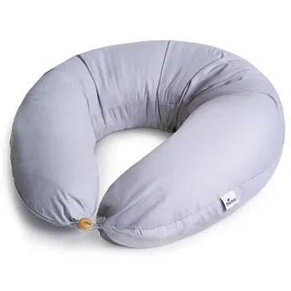 Niimo® XXL Seitenschläferkissen & Schwangerschaftskissen – 2-in-1 Stillkissen, Bezug aus 100% Baumwolle, Waschbar, Lagerungskissen Erwachsene, Ergonomisches Komfortkissen, Stillkissen XXL (200x70 cm)