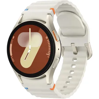 Samsung Galaxy Watch 7 BT 40mm Aluminiumgehäuse beige Silikonarmband beige S/M