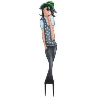 Casablanca modernes Design Gartenstecker Celine 140 x 25 cm Grau