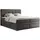 MKS Boxspringbett Polsterbett Bett Schlafzimmer ERNI-KING 160 x 200 cm Dunkelgrau H4 Dunkelgrau