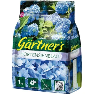 Gärtner ́s Gärtner's Hortensienblau, 1kg - Blaufärbemittel für Hortensien, zur Umfärbung und Farberhaltung