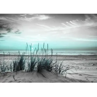 Runa Art Fototapete Strand Meer Sonnenuntergang Modern Vlies Wohnzimmer Schlafzimmer - Made in Germany - 308 x 220 cm 9588010c
