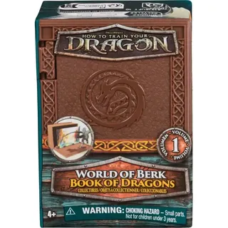 DreamWorks Dragons Drachenzähmen leicht gemacht - Sammelfigur mit Sammelkarte im Buch der Drachen, Zufallsauswahl, 4 Jahr(e), Mehrfarbig