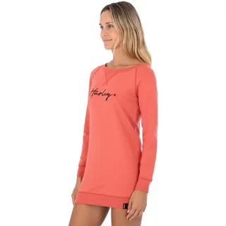 Hurley Damen W Oceancare O&o Script Fleece Dress Lässiges Kleid, rot (Mineral Red), L