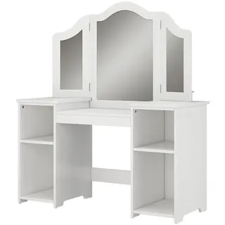 Vicco Schminktisch für Kinder Estella, Weiß 105 x 117.9 cm Mit Spiegel
