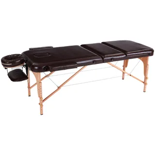 Novel Massageliege , Braun , Holz, Metall, Kunststoff, Holzwerkstoff , Buche , Hartholz , 70x62-85x185 cm , Freizeit & Co, Wellness & Gesundheit, Gesundheit