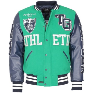 Top Gun Collegejacke »College Jacke TG23001«, grün,