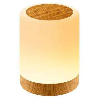 Auxmir Nachttischlampe Touch Dimmbar mit 256 RGB Farben, 5 Modi, 3000mAh, Tischlampe Kabellos USB Aufladbar, Tragbar LED Lampe für Schlafzimmer, Wohnzimmer