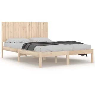 vidaXL Massivholzbett 180x200 cm - Braun