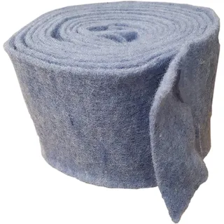 Hochwertiger & Widerstandsfähiger Filz – Breite 15cm / Länge 5m - Topfband/Bastelfilz/Wollfilz – Große Farbauswahl – Dehnbar & Druckelastisch – Tischdekoration Ostern/Weihnachten (Jeans)