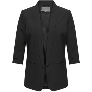 ONLY CARMAKOMA Damen CARELLY 3/4 Life Blazer TLR NOOS Jackenblazer, Black, 54 Plus