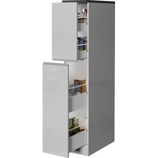 kochstation Apothekerschrank KS-Sole 30 x 60 x 165 cm Weiß