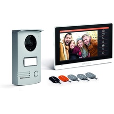 SCS Sentinel Heimvideotelefon - Kabelgebundenes Videotelefon - Tür-Videosprechanlage - Video-Touchscreen-Gegensprechanlage mit Vsiodoor-Emblemen, weiß, R 7+ RFID - PVF0042