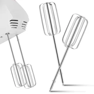 EXHUMKY Handmixer Ersatzteile 2 Stück Edelstahl Rührbesen Aufsätze Für Elektrische Handmixer Und Bohrmaschinen Schneebesen Und Teigkneter Küchenzubehör Für Backen Und Kochen