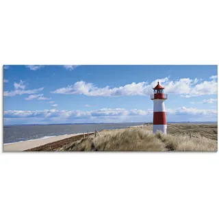 ARTland Glasbild »Leuchtturm Sylt«, Gebäude, (1 St.), in verschiedenen Größen, blau