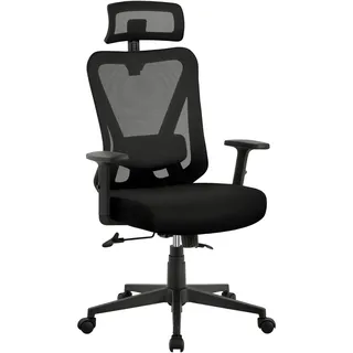 Yaheetech Ergonomisch Schwarz