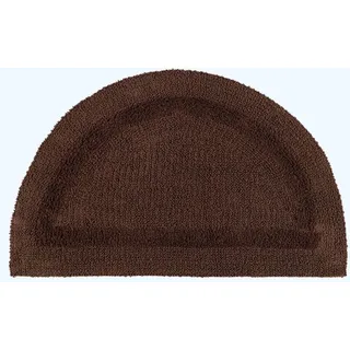 Homescapes Badematte Halbrund Braun 50 x 80 cm