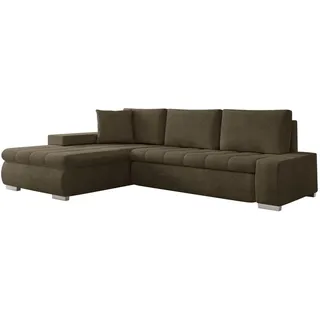 Mirjan24 Eckcouch Textil 5-Sitzer Braun