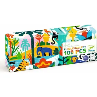 DJECO Panorama-Dschungel-Puzzle 100 Teile