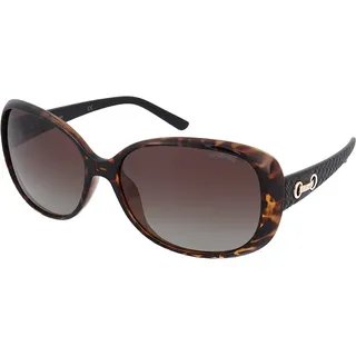 Polaroid 24740358158LA Damen-Sonnenbrille mit Vollrand, Kunststoff - Kastanienbraun