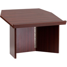 Flash Furniture Rednerpult für Tischplatten, faltbar, Laminat, braun, 1 Stück