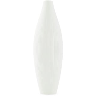 AmeliaHome Vase aus Keramik Dekovase Tischvase Dekoration Thali Creme