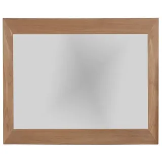 Teako Design Teakholz Wandspiegel Kalix 80cm - Massivholz Badspiegel in 4 Breiten (90 x 80 x 3 cm)