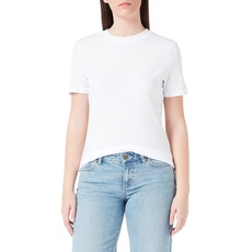 SELECTED FEMME Basic Kurzarm T-Shirt Dünnes Oberteil aus Bio Baumwolle Rundhalsausschnitt SLFMYESSENTIAL
