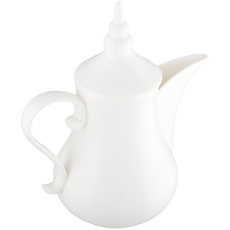 Wilmax WL-994040/1C Porzellan Kaffeekanne im arabischen Stil, 1000mL Kapazität