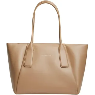 Tommy Hilfiger Damen Th Essential Tote Aw0aw18374 Tragetasche, Khaki (Safari Canvas)