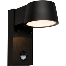 Bild von LED Wandlampe, Bewegungsmelder, Dämmerungssensor, Schwarz