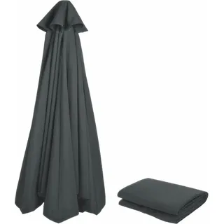 Ersatzbezug Sonnenschirm 3m Anthrazit UV-Schutz Strand Terrasse - Grau