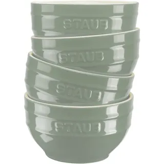 Staub Ceramique Schüssel Set 14 cm / 4-tlg, Eukalyptus, Keramik