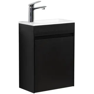 Badplaats Sinta 2-tlg. Schwarz Holz