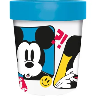 Tataway Disney Mickey Mouse Mickey Mouse Mickey Mouse blauer Plastikbecher 260 ml mit rutschfestem Boden