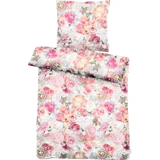 APELT Bettwäsche »Hannah« 2 Stk. tlg. Kunstvoll gemalte Rosen im Aquarellstil, bunt