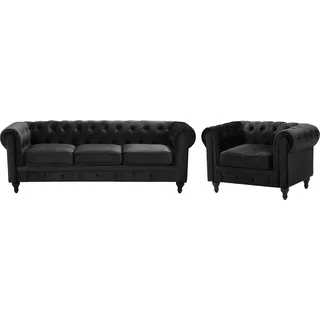 Beliani Sofa Set 4-Sitzer Chesterfield