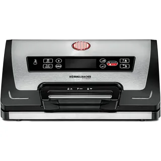 Rommelsbacher Vakuumierer VAC 585, Absaugleistung 20 Liter/Min., Einhand-Bedienung, Langzeitbetrieb geeignet, Doppel-Versiegelungsnaht, 2 Programme, 2 Geschwindigkeiten, für Folien bis 30 cm