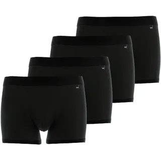 Boxershorts GÖTZBURG "Boxershort 4er Pack", Herren, Gr. 3XL, schwarz, Obermaterial: 95% Baumwolle CO. 5% Elasthan EL., Unterhosen Boxershorts
