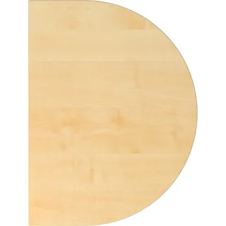 Hammerbacher MC, Zubehör Büromöbel, Anbau-Element halbrund für MyTable XB Schreibtisch mit Tischgestell silber