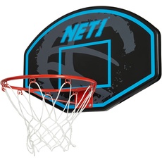 NET1 Basketballsystem mit Basketballsystem, vertikal, 76 x 50 cm, Blau