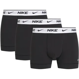 NIKE Underwear Trunk »Nike Dri-FIT Essential Cotton Stretch«, (Set, 3 St., 3er-Pack), mit Logo auf dem Taillenbund, schwarz-weiß