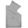 Mako-Satin Grau 240 x 220 cm + 2 x 80 x 80 cm
