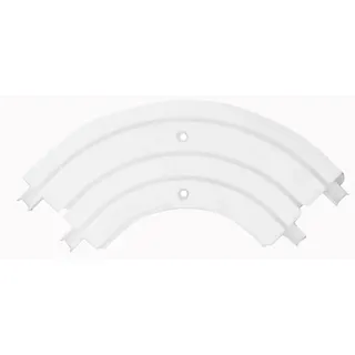 SN DECO GROUP Gardinenschiene "Innenbogen für Vorhangschiene SH" 3 läufig-läufig, weiß
