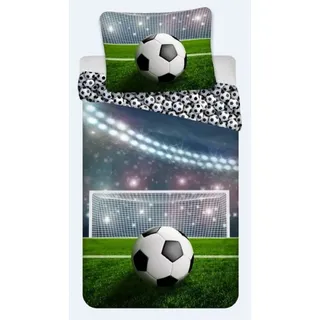 BrandMac Bettwäsche Fußball 135 x 200 cm + 80 x 80 cm