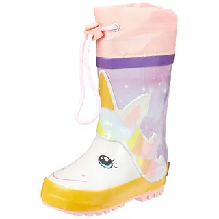 Playshoes Gummistiefel Einhorn Flieder 25